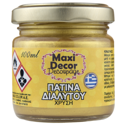 Πατίνα Διαλύτου Maxi Decor 100ml Χρυσή_PD22008478